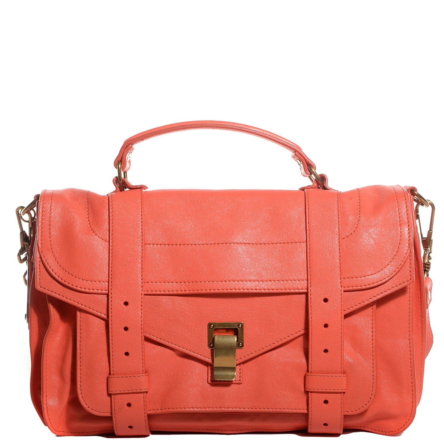 Proenza Schouler Lambskin Medium PS1 Satchel Grapefruit 1 of 15