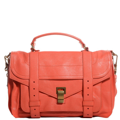 Proenza Schouler Lambskin Medium PS1 Satchel Grapefruit 1 of 15