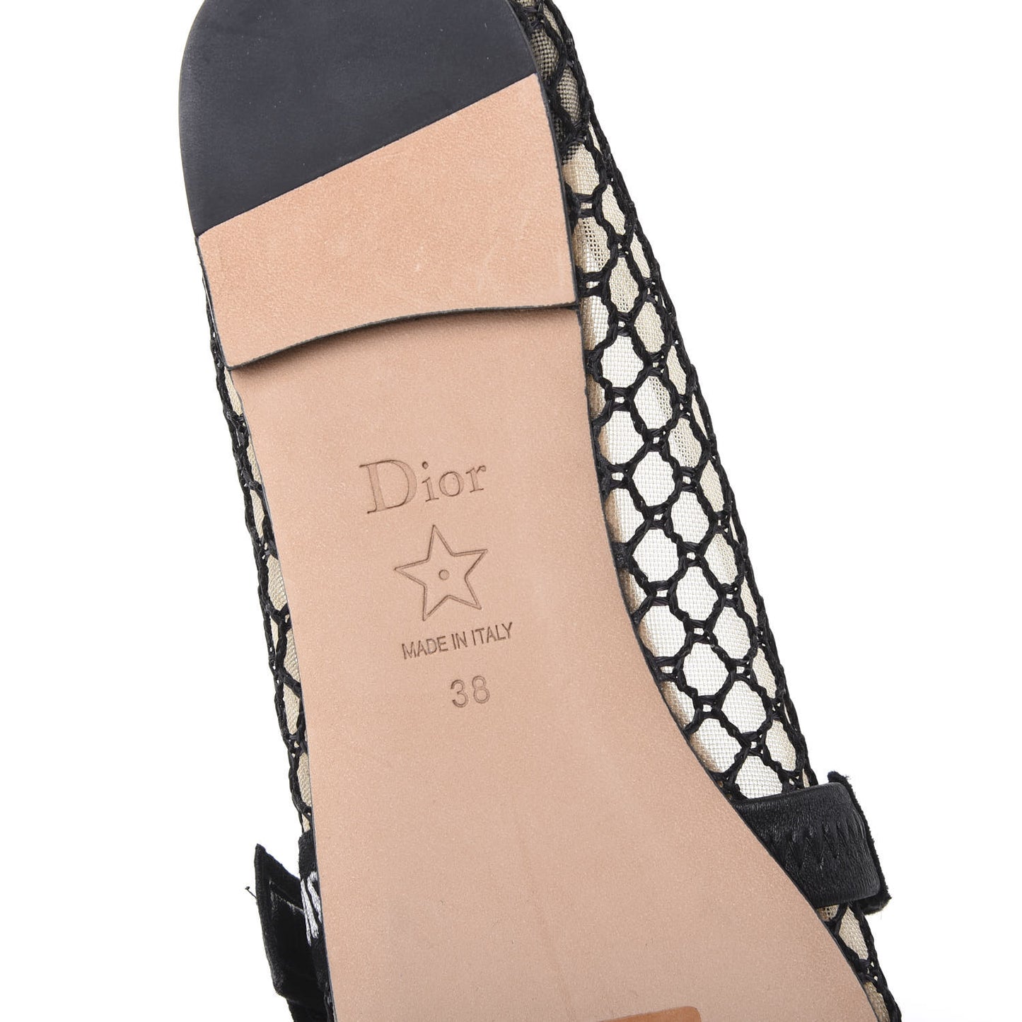 Resille Ribbon Miss J'Adior Ballet Flat 38 Black