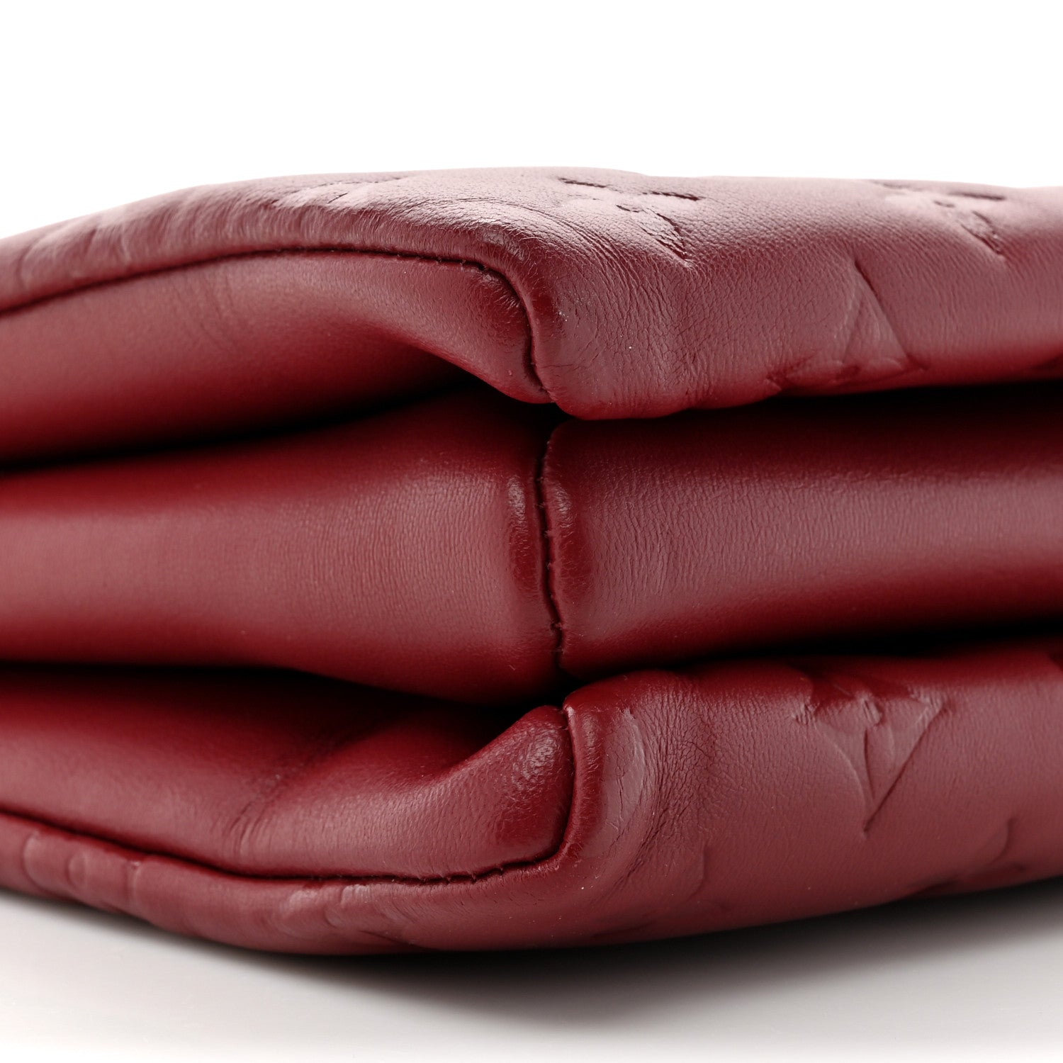 Louis Vuitton Lambskin Embossed Monogram Coussin PM Wine 10 of 10