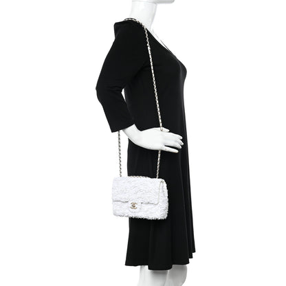 Chanel Sequin Mini Rectangular Flap White 2 of 11