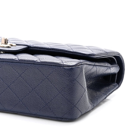 Chanel Caviar Quilted Medium Double Flap Navy 9 of 9