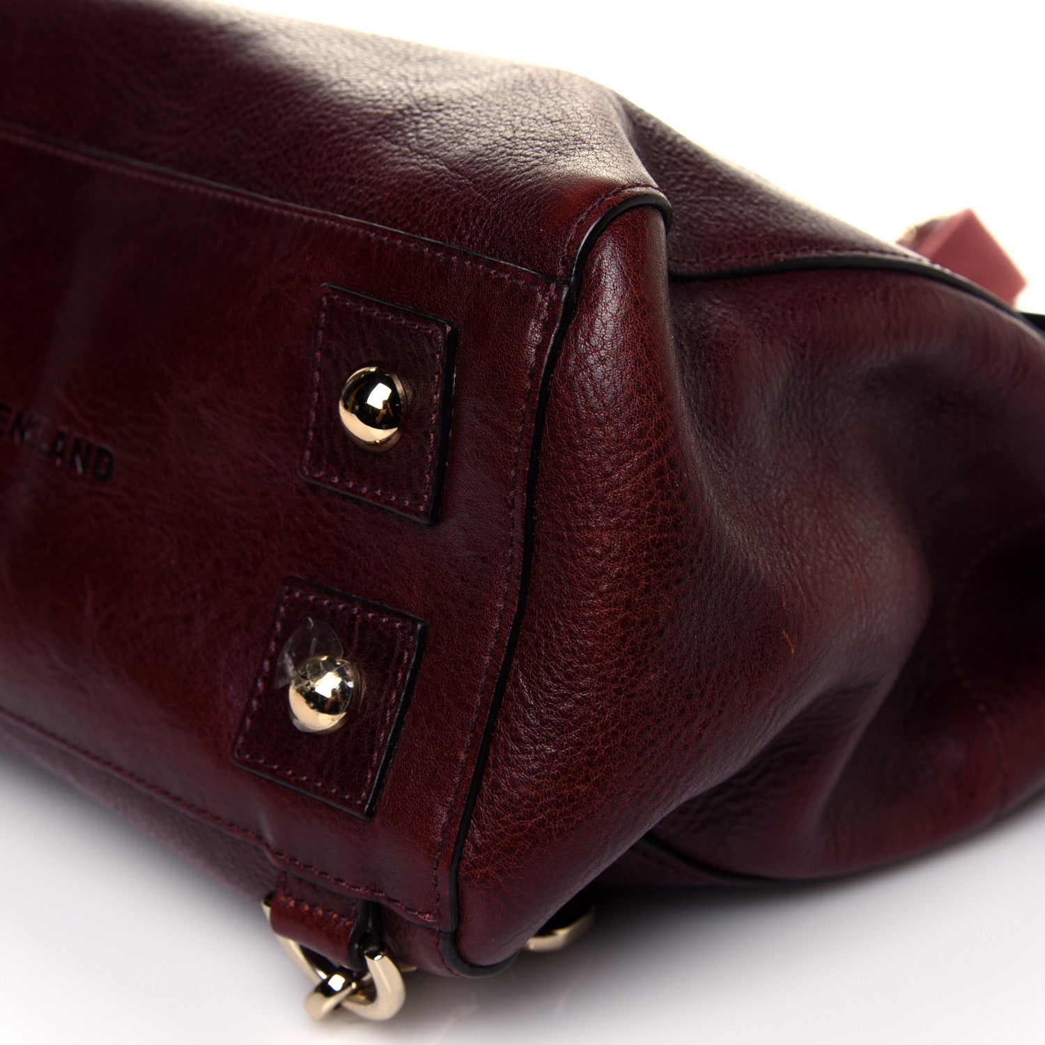 Mulberry Natural Leather Cara Delevigne Convertible Satchel Oxblood 7 of 9