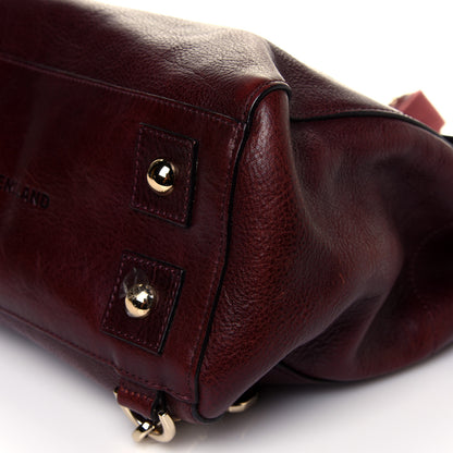 Mulberry Natural Leather Cara Delevigne Convertible Satchel Oxblood 7 of 9