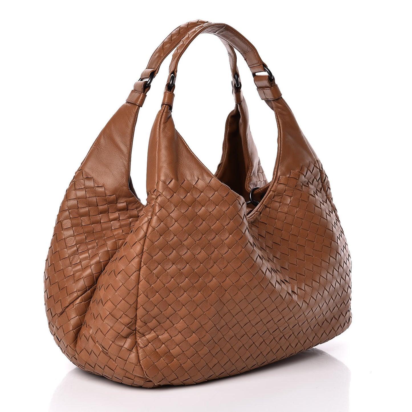 Nappa Intrecciato Medium Campana Noce