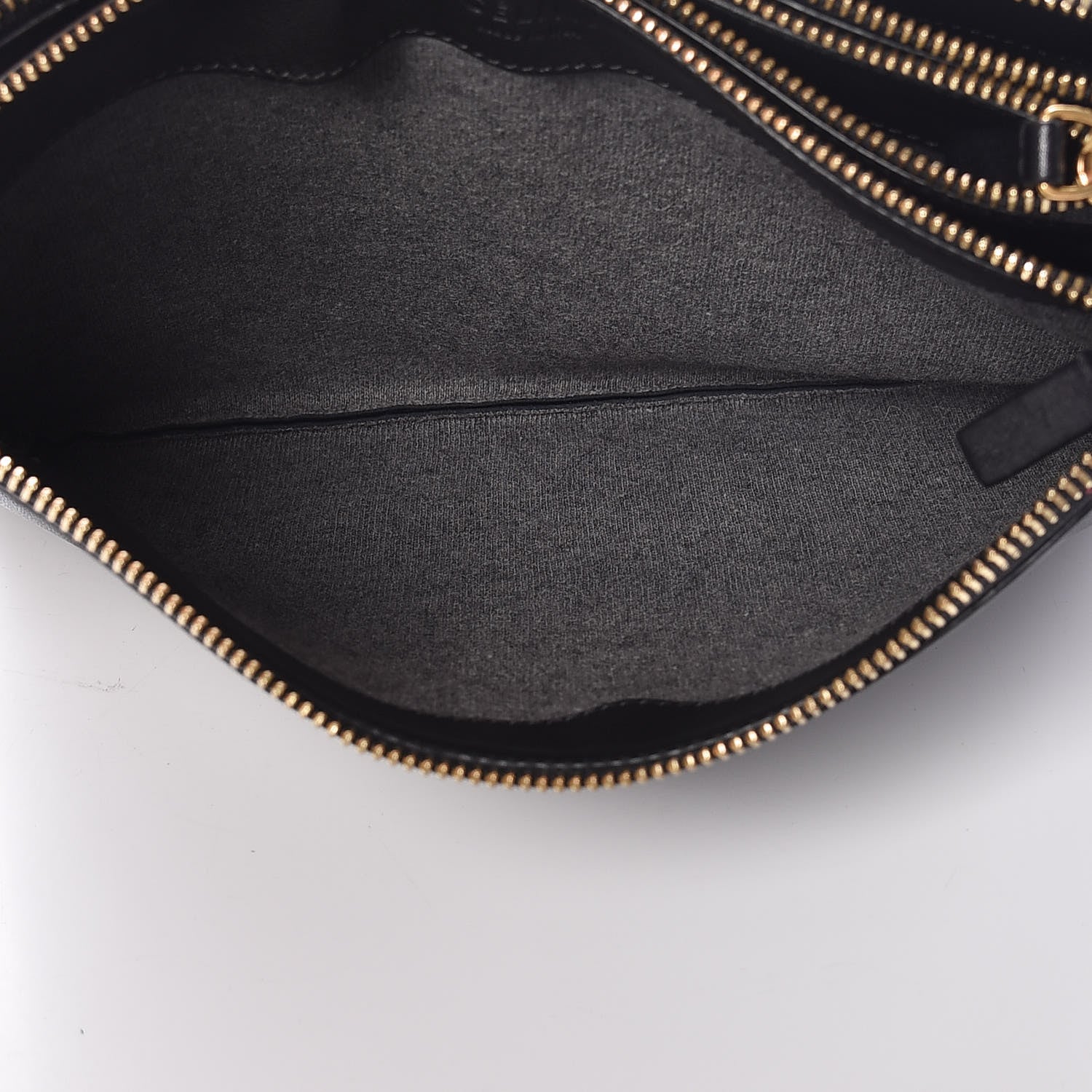 Celine Lambskin Large Trio Crossbody Bag Black 7 of 12