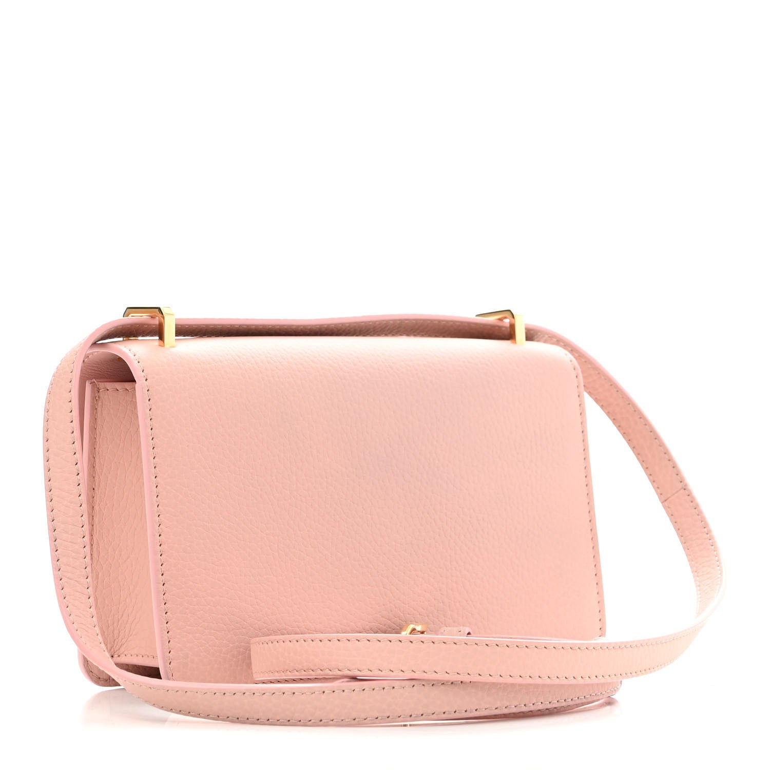 Burberry Grained Calfskin Mini TB Elongated Bag Dusty Pink 2 of 15