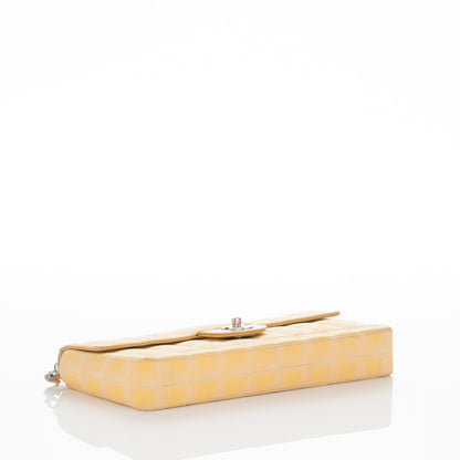Chanel Nylon Quilted Travel East West Flap Yellow 4 of 8