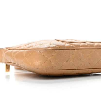 Chanel Caviar Quilted Timeless CC Shoulder Bag Beige 8 of 13