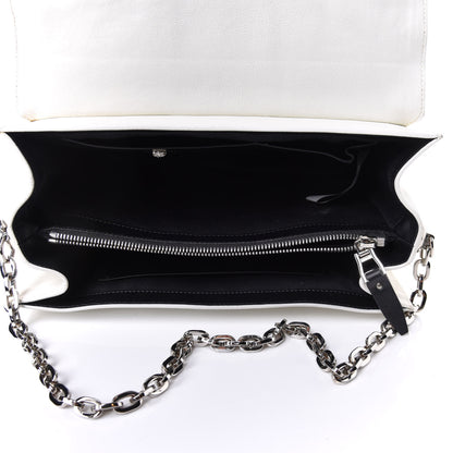 Versace Goatskin Large Stardvst Shoulder Bag White Black 6 of 15