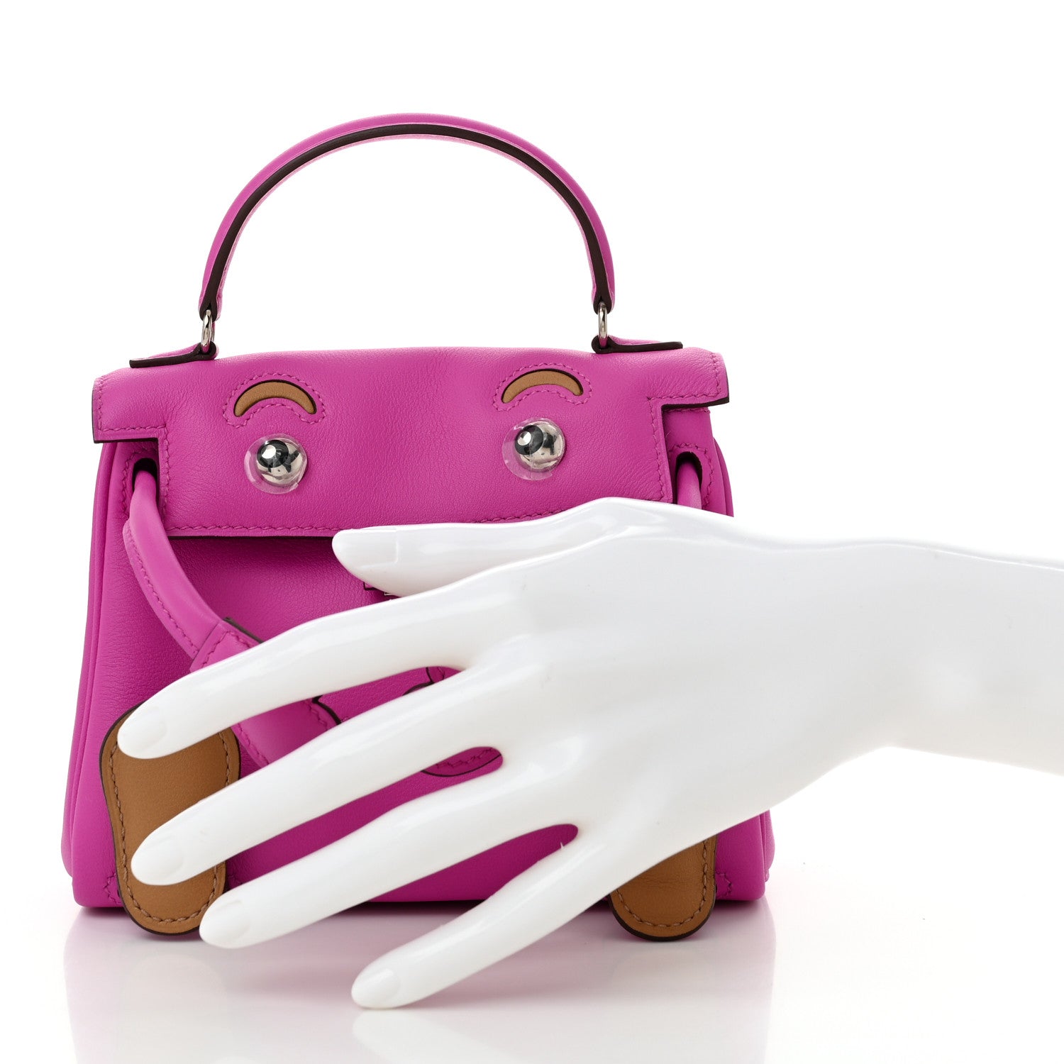 Hermes Swift Quelle Idole Kelly Doll Handbag Magnolia Biscuit 2 of 11