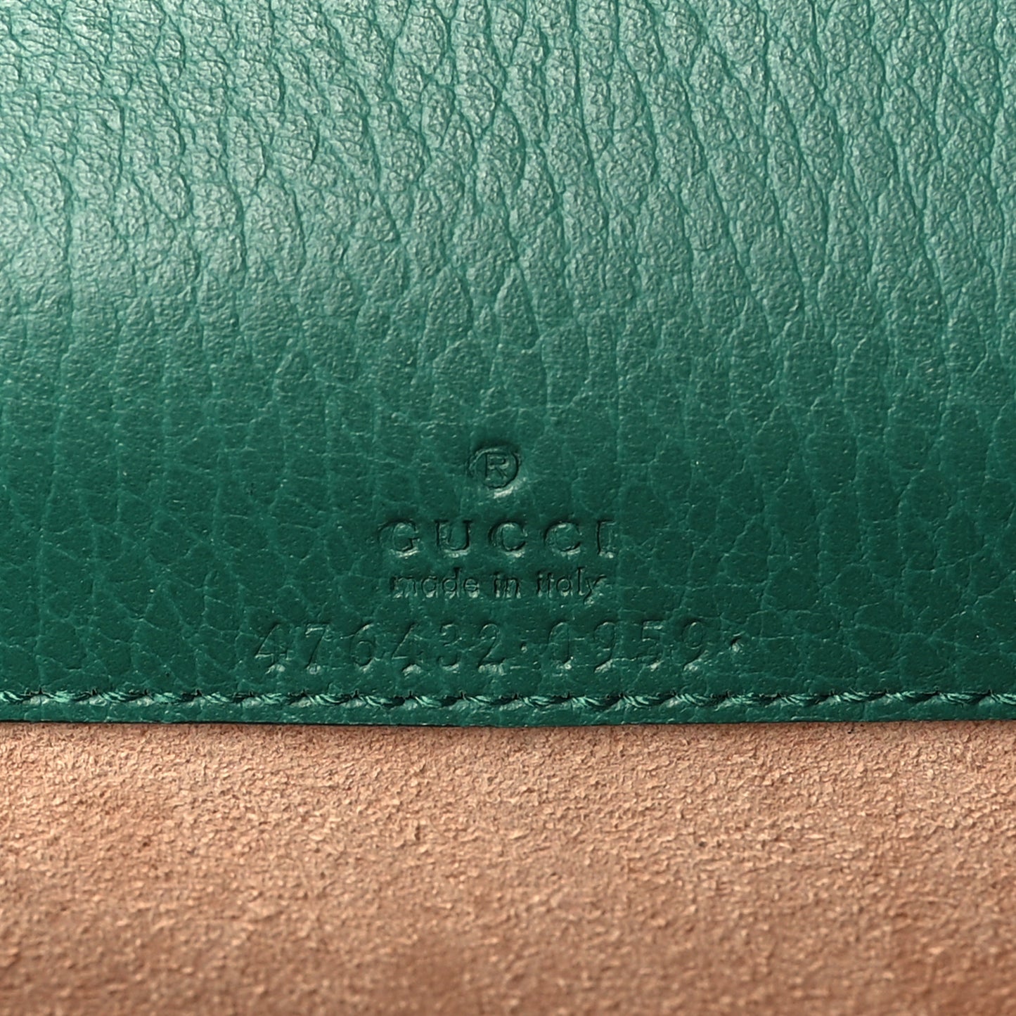 Calfskin Super Mini Dionysus Shoulder Bag Emerald