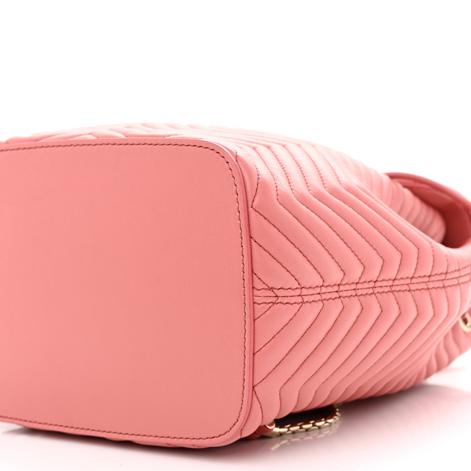 Bulgari Calfskin Quilted Serpenti Forever Backpack Pink 11 of 11