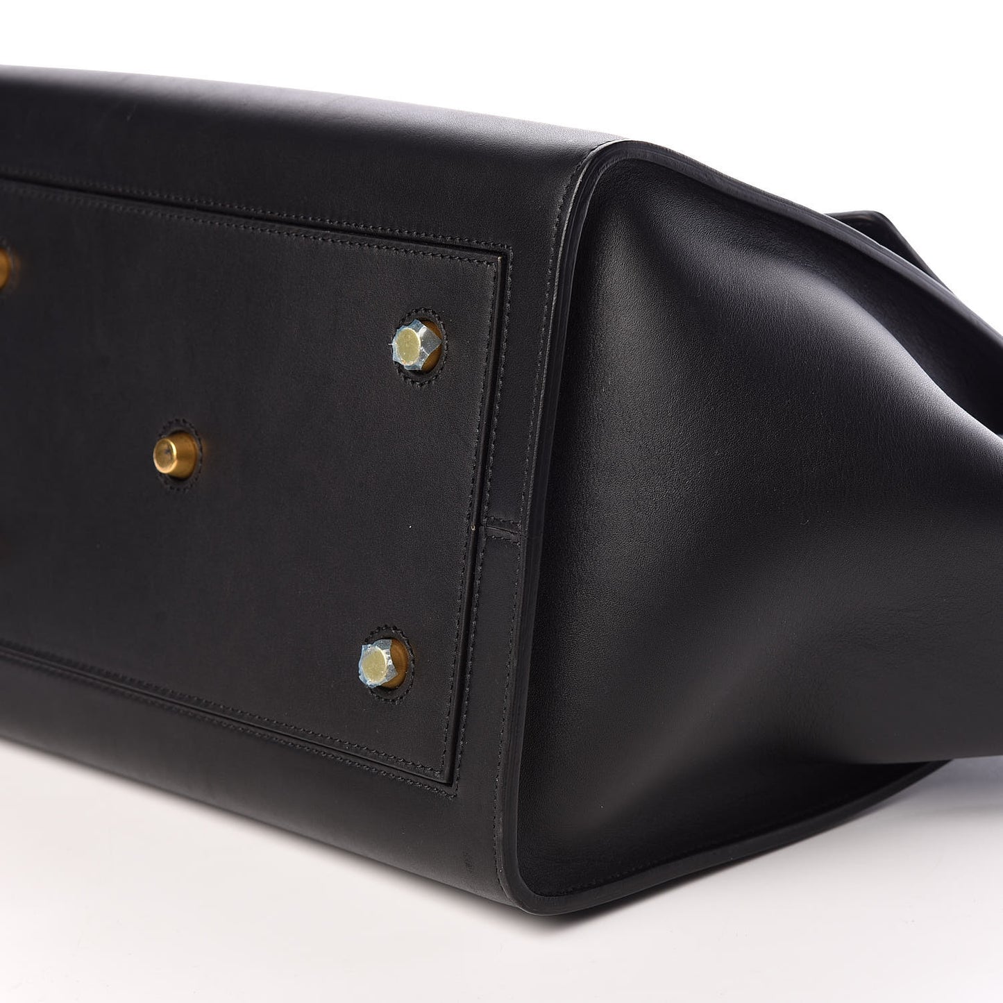Smooth Calfskin Small Tie Knot Tote Black