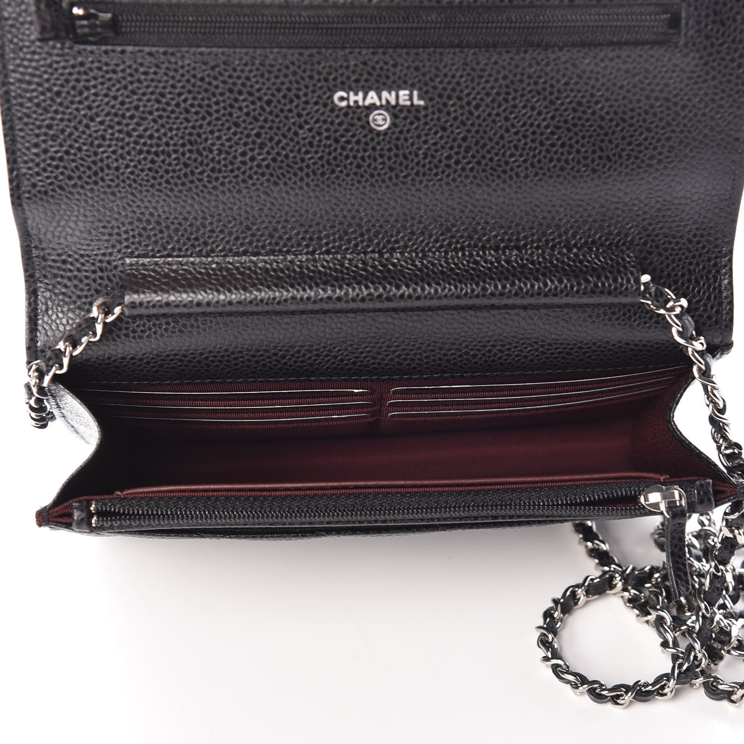 Chanel Caviar Quilted Wallet On Chain WOC Black 8 of 10
