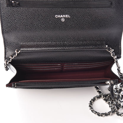 Chanel Caviar Quilted Wallet On Chain WOC Black 8 of 10