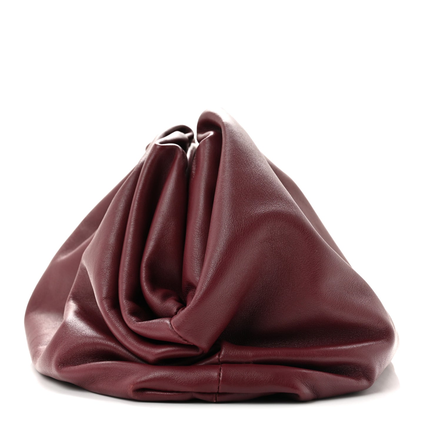 Smooth Butter Calf The Pouch Oversized Clutch Bordeaux