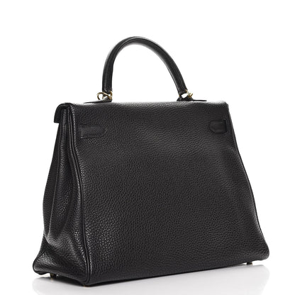 Hermes Togo Kelly Retourne 35 Black 4 of 35