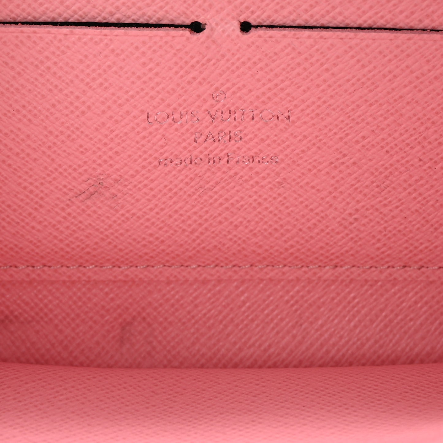 Epi Chain Flower Print Twist Zippy Wallet Pink