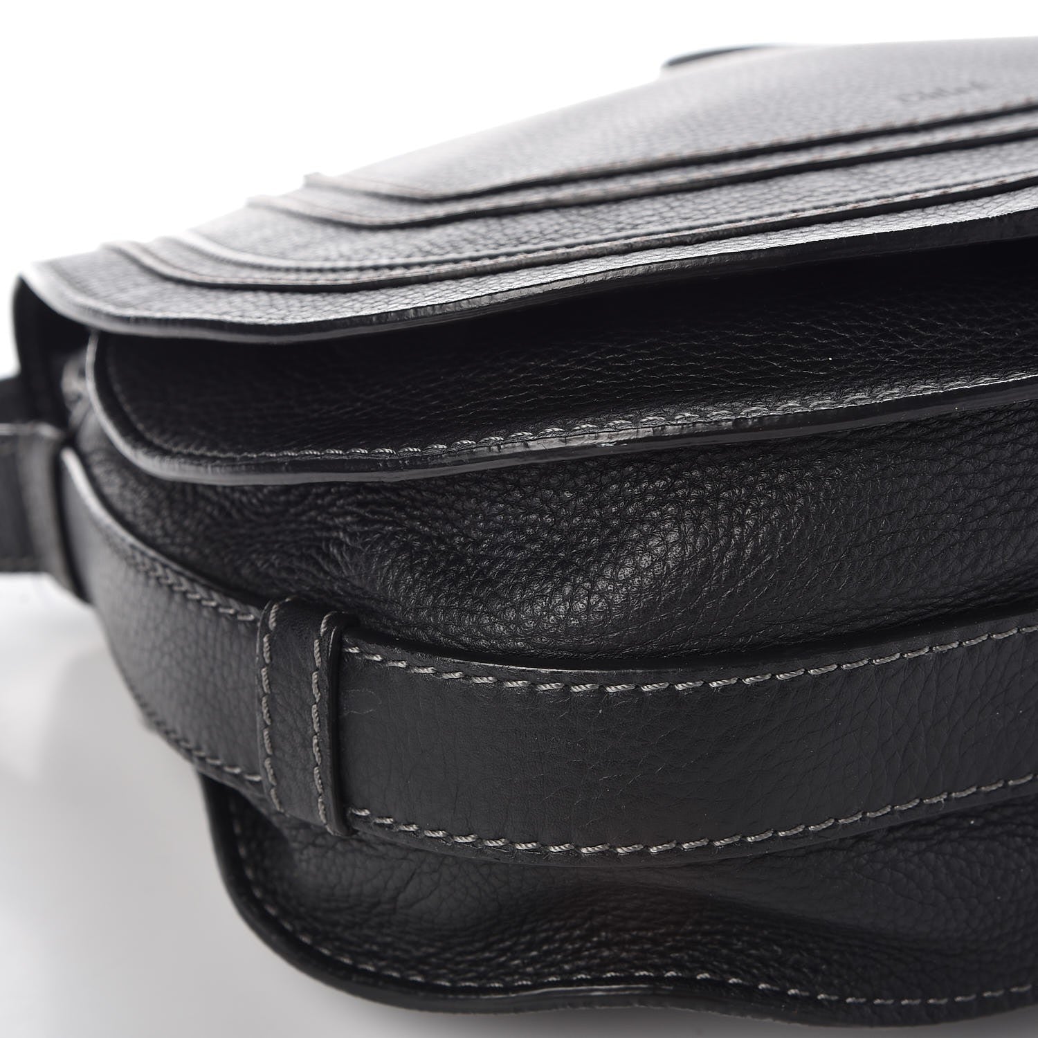 Chloe Calfskin Medium Marcie Round Crossbody Bag Black 9 of 10