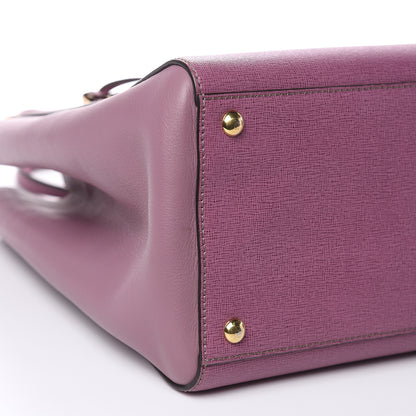 Fendi Vitello Elite Flamingo Regular 2Jours Tote Lilla Glicine 8 of 9