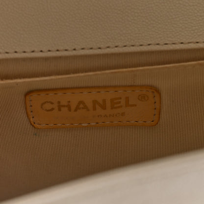 Chanel Caviar Quilted Medium Boy Flap White White 6 of 10