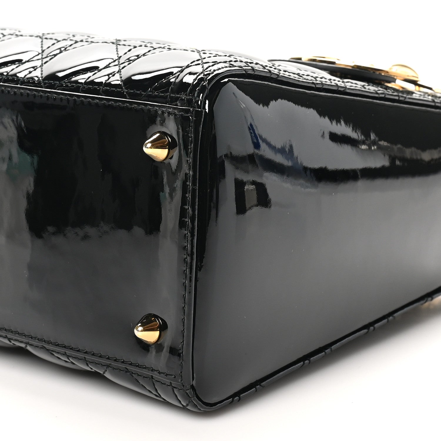 Christian Dior Patent Cannage Medium Lady Dior Black 10 of 10