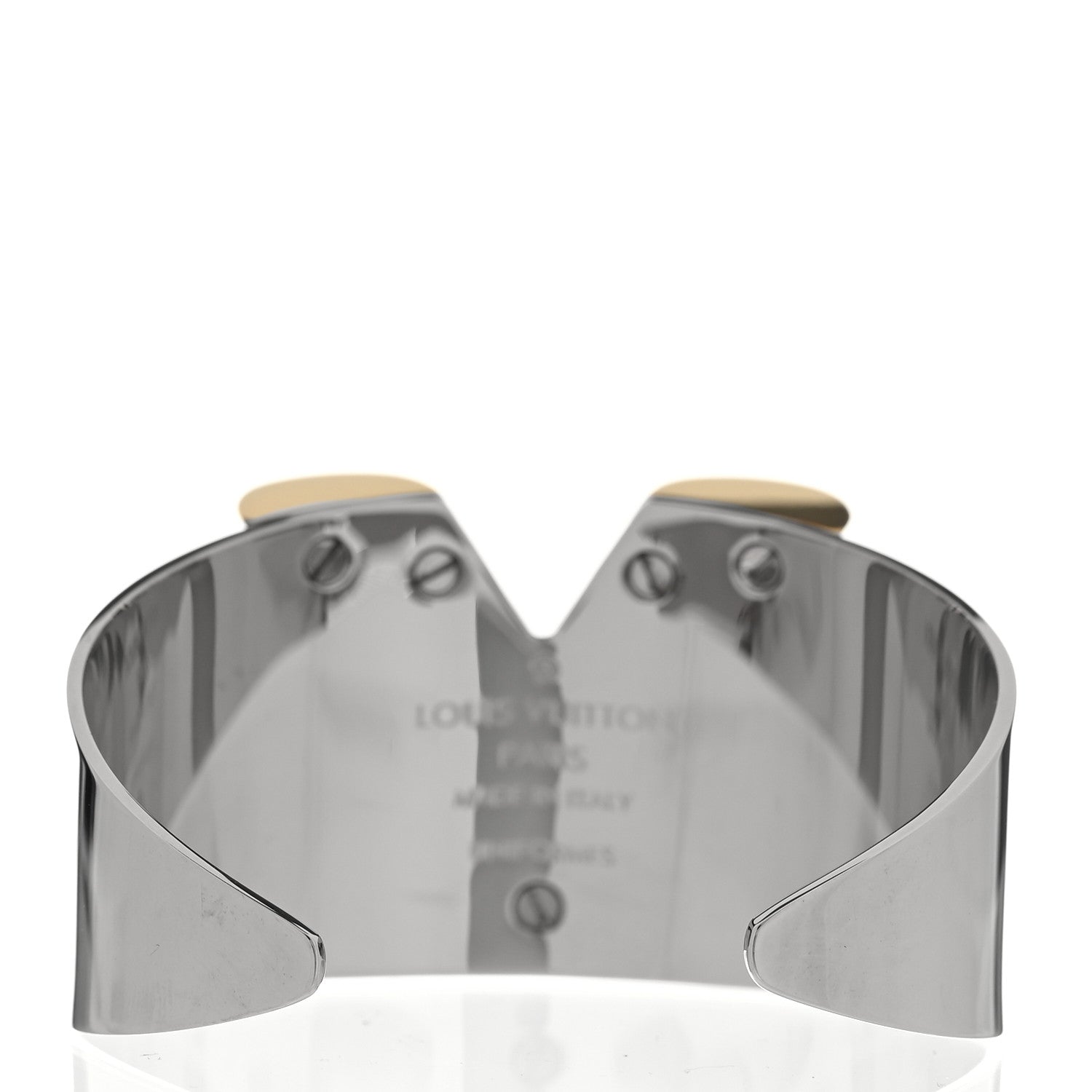 Louis Vuitton Metal Essential V Cuff Silver 3 of 4