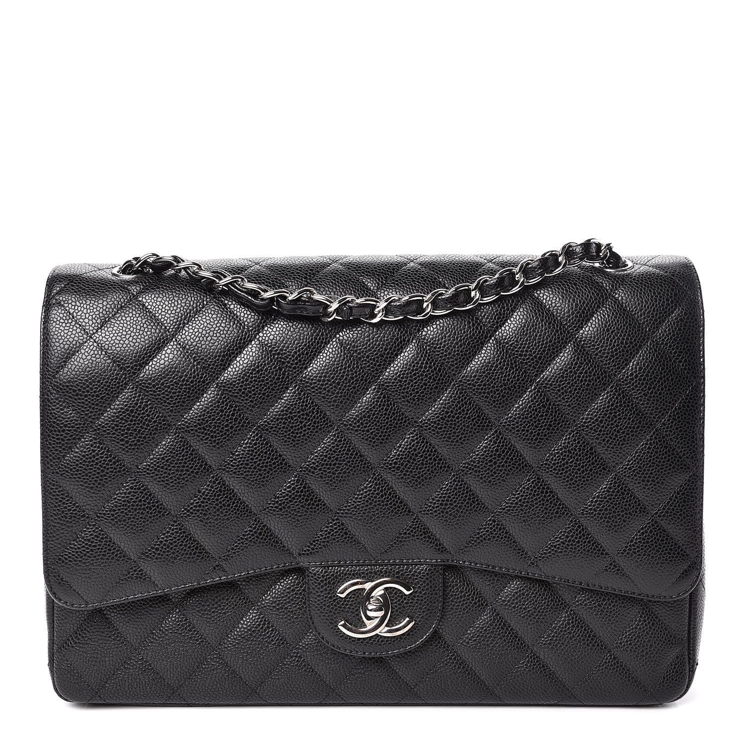 Chanel Caviar Quilted Maxi Double Flap Black 1 of 12