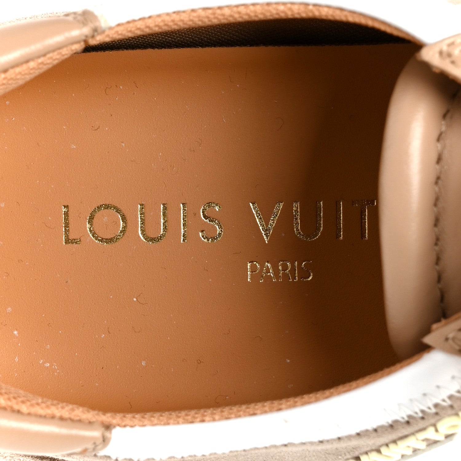 Louis Vuitton Suede Calfskin LV Sneakerina 37 Hazelnut Brown 7 of 9