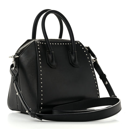 Givenchy Smooth Calfskin Mini Studded Antigona Black 3 of 10