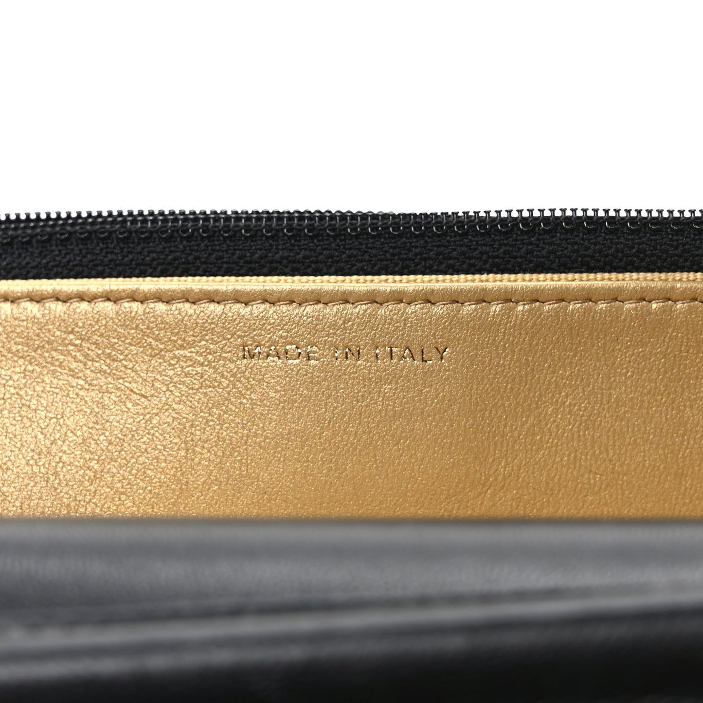 Lambskin Quilted Coco Clips Wallet On Chain WOC Black