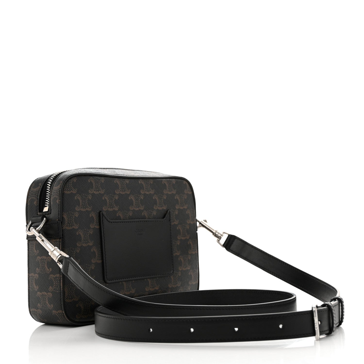 Celine Triomphe Canvas Small Messenger Bag Black 2 of 10