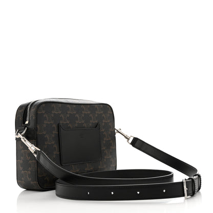 Celine Triomphe Canvas Small Messenger Bag Black 2 of 10