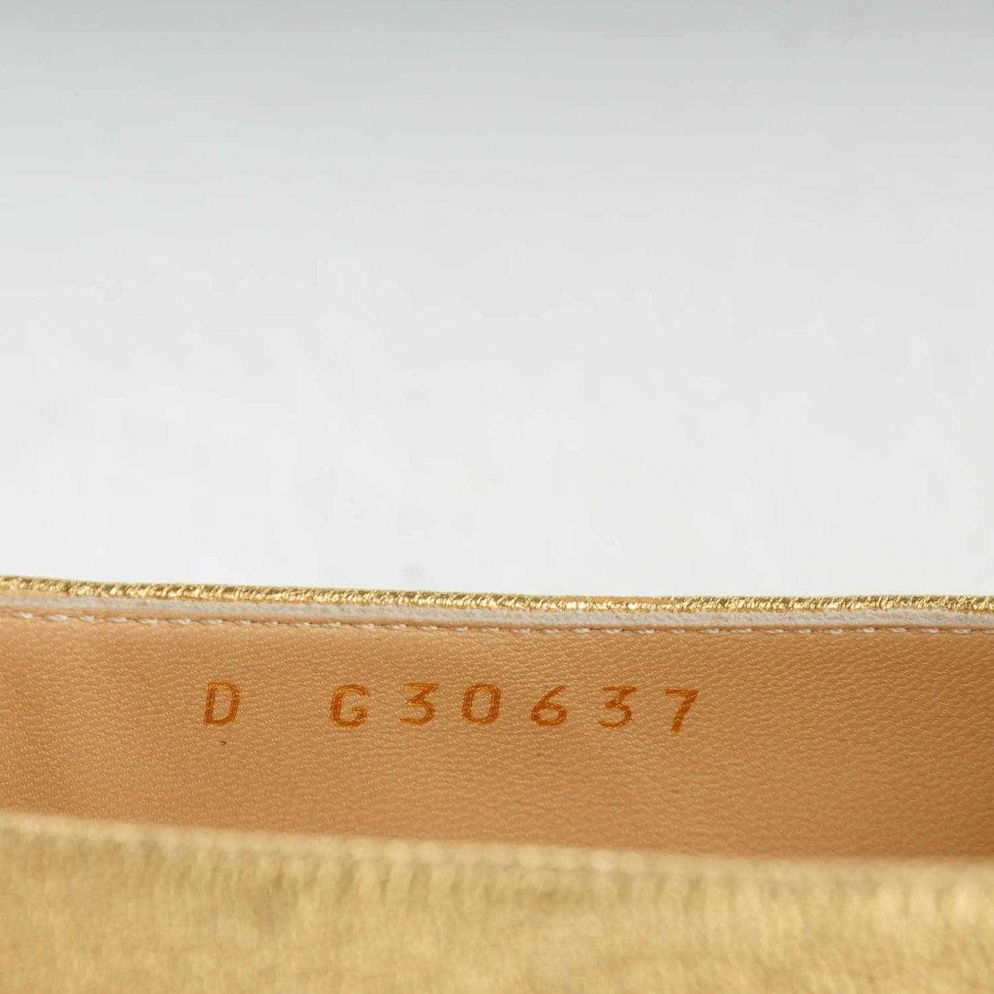 Metallic Calfskin CC Loafers 37.5 Gold