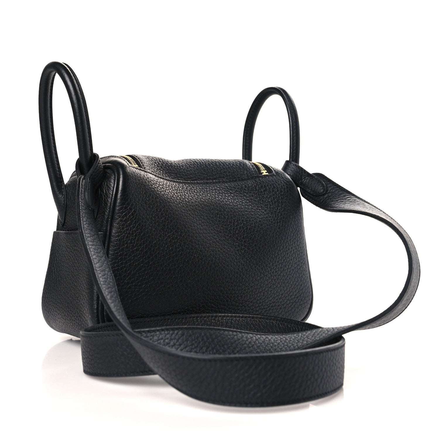 Hermes Taurillon Clemence Mini Lindy 20 Black 3 of 9