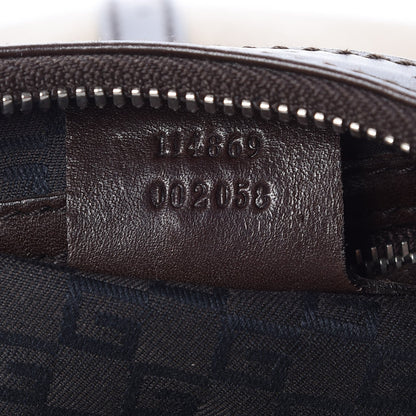 Gucci Canvas Web GG Reins Hobo Brown 8 of 9