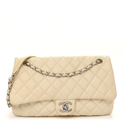 Chanel Caviar Quilted Jumbo Easy Flap Beige 1 of 16