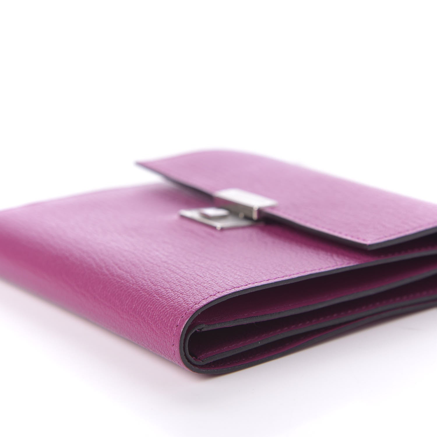 Hermes Chevre Mysore Clic 12 Wallet Rose Pourpre 7 of 10