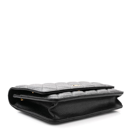 Chanel Caviar Quilted Wallet on Chain WOC Black 4 of 12