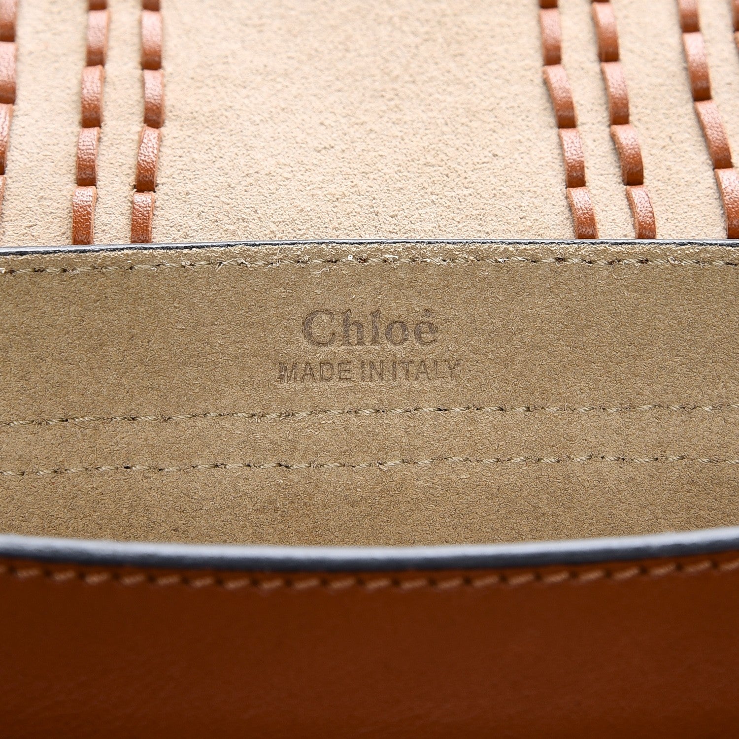 Chloe Calfskin Mini Hudson Shoulder Bag Caramel 12 of 13