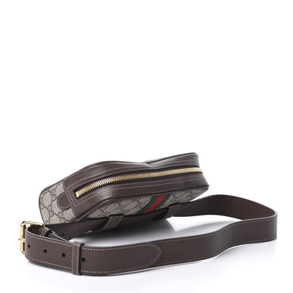 Gucci GG Supreme Monogram Web Small Ophidia Belt Bag 85 34 Dark Brown 3 of 9