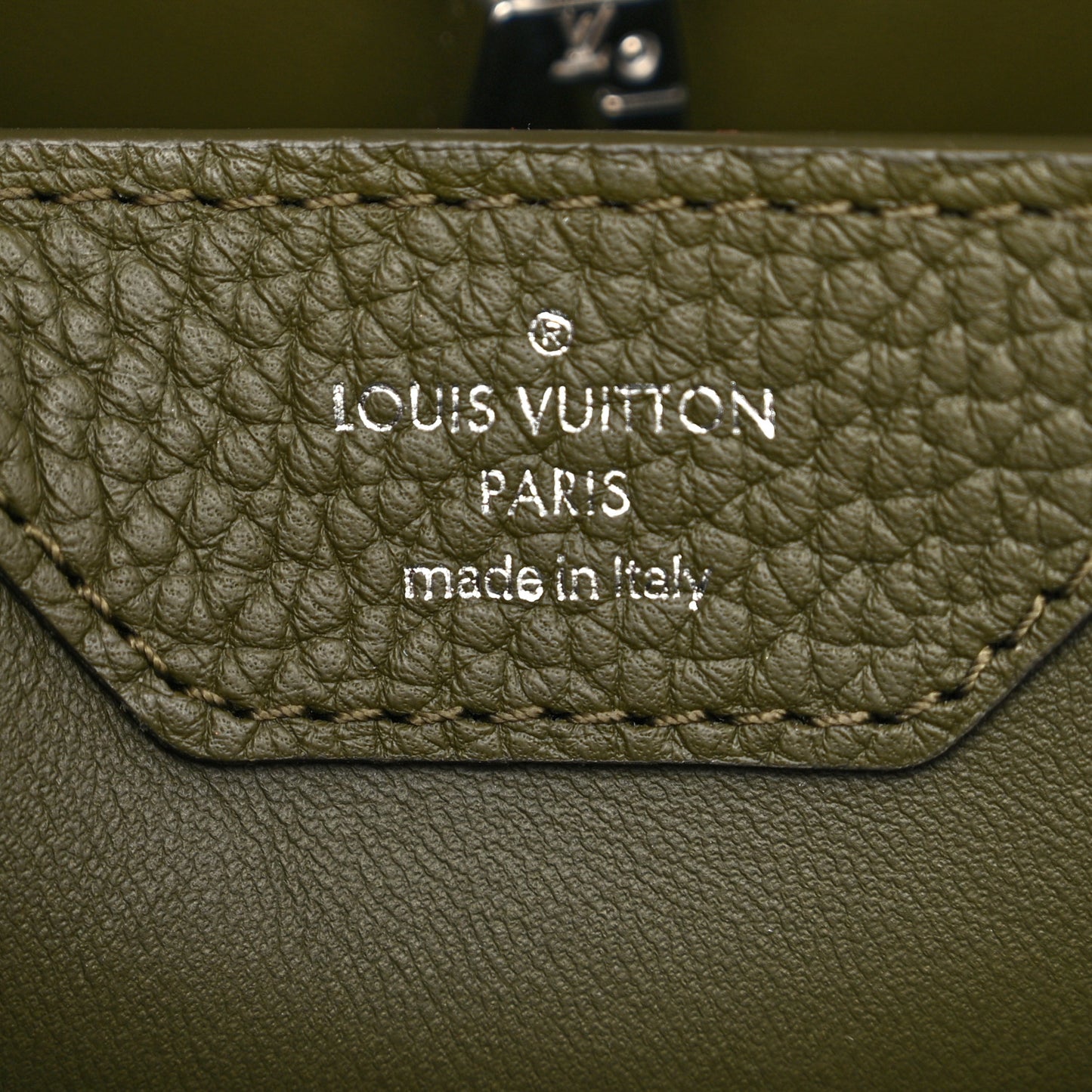 Taurillon Capucines BB Khaki