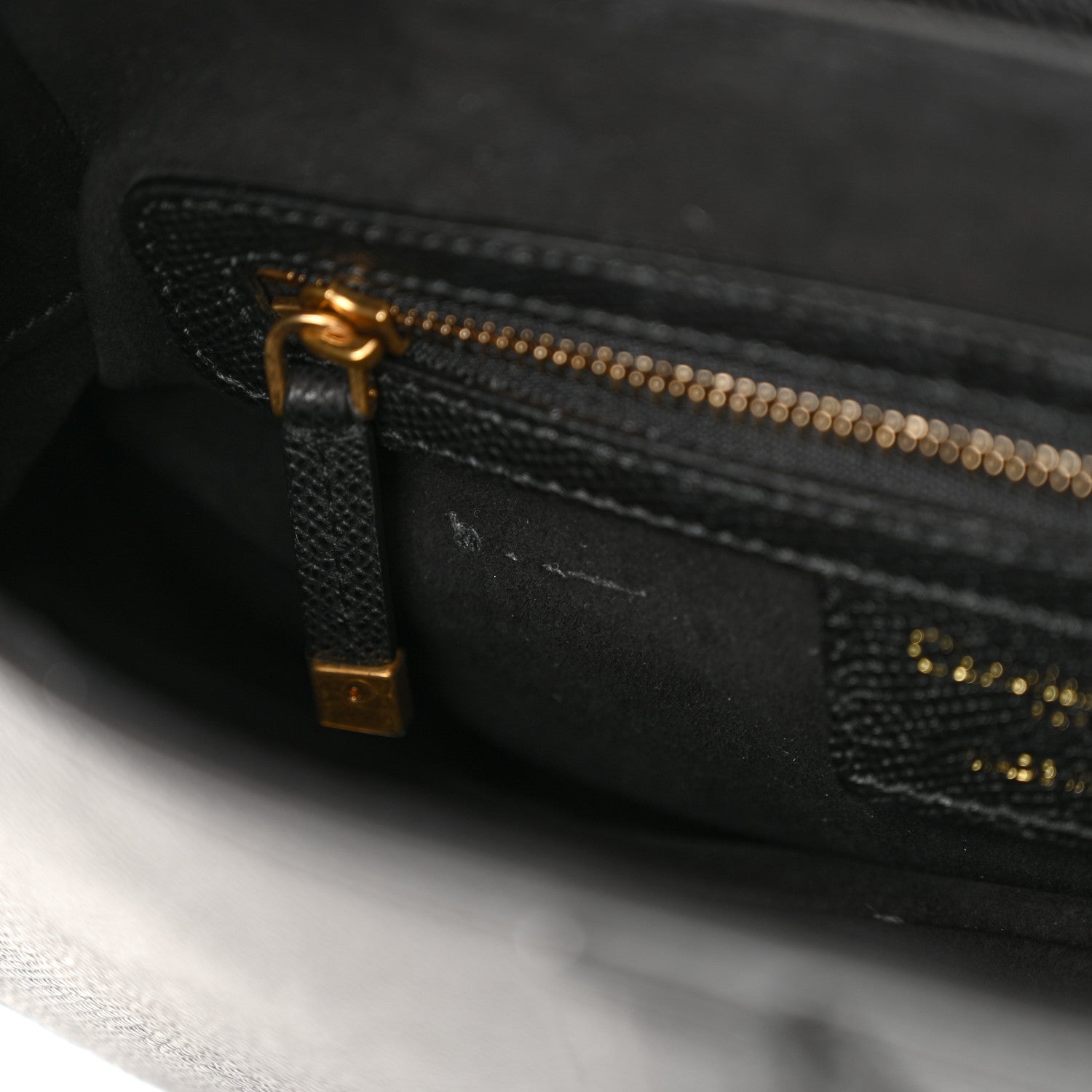 Christian Dior Grained Calfskin Saddle Bag With Strap Black 12 of 14