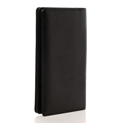 Louis Vuitton Epi Porte Valeurs Checkbook Wallet Black 3 of 6