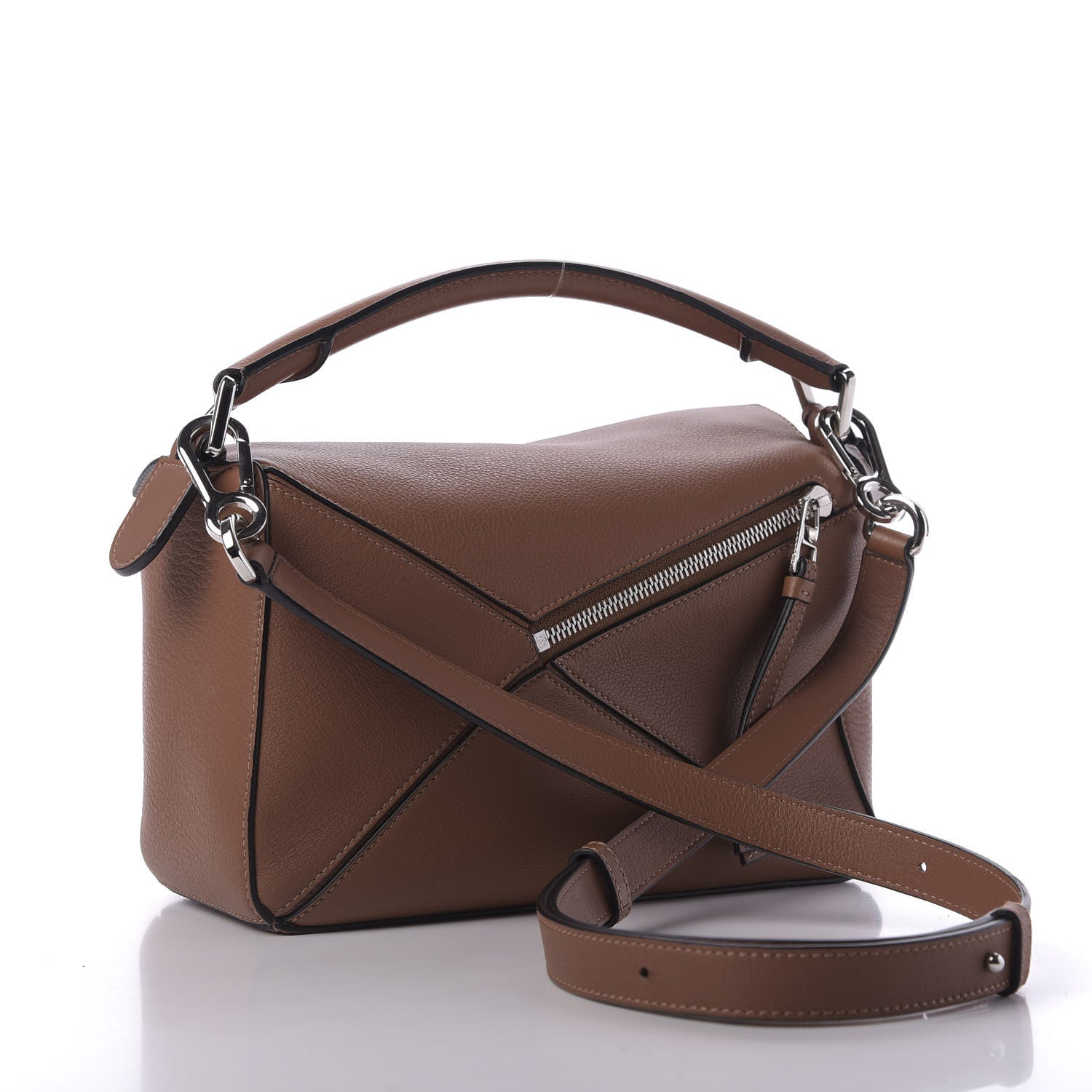 Loewe Calfskin Small Puzzle Bag Tan 3 of 8