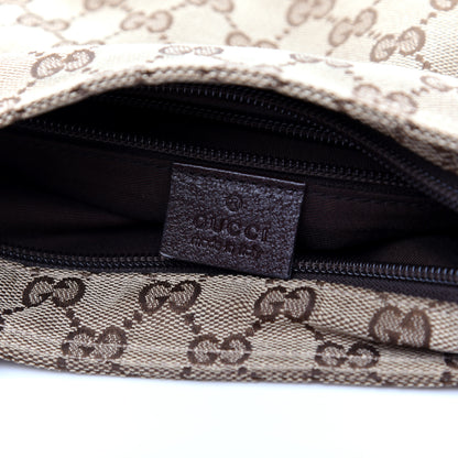 Gucci Monogram Web Small Flat Messenger Bag Brown 8 of 10