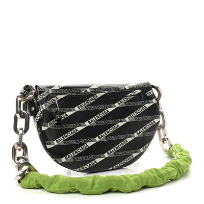 Balenciaga Calfskin Losange Monogram XS Souvenir Belt Bag Black Grey 2 of 12