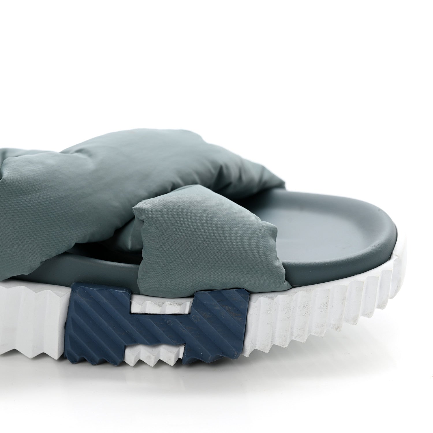 Hermes Parachute Fabric Calfskin Womens Electric Sandals 40 Bleu Bleu Pinede 14 of 14
