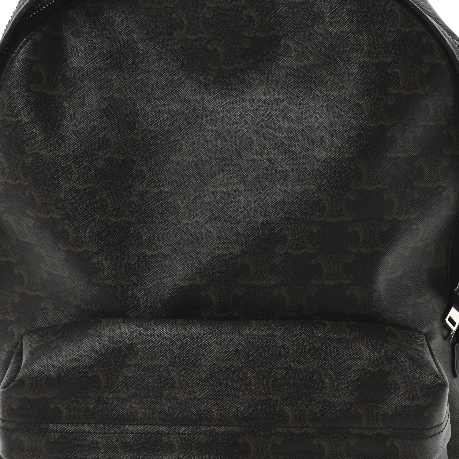 Celine Triomphe Canvas XL Calfskin Backpack Black 7 of 9